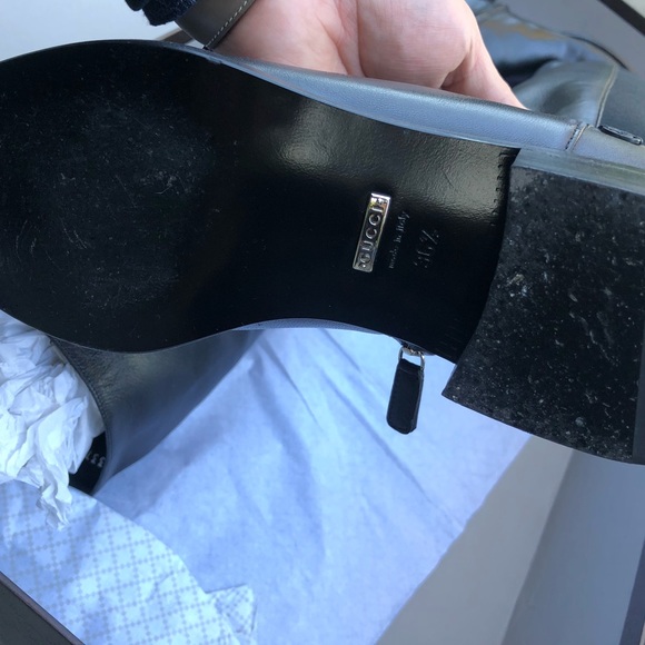 New Gucci Charlotte Blk boots - size 36+ - Picture 4 of 5